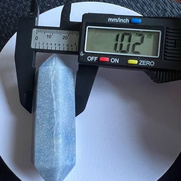 Blue Aventurine Double‎ Terminated Meditation  Wand (9) - Picture 7 of 9